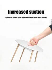 PETSIN 1 Powerful Suction Cup Cat Toy With A Cute Cat Head Shape, Self-Entertaining And Amusing For Cats, Detachable, Can Be Held, Can Ads A Long Rod Steel Wire Cat Toy, Replaceable Feather With Bell Pet Toy, Cat Toy, Pet Supplies - Multicolor - View 5