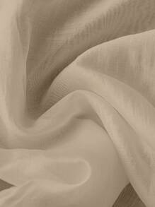 GlowEve 优雅休闲度假蝴蝶结衬衫 - 卡其色 - 查看 6