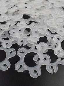 50 个气球夹、气球拱门框架扣、气球连接夹支架，用于装饰气球拱门柱架、生日婚礼装饰、可重复使用的塑料气球夹，配有多用途环扣，适用于婚礼、生日、派对装饰气球拱门、情人节婚礼、生日、万圣节气球配件、圣诞装饰、万圣节装饰 - 彩色 - 查看 5