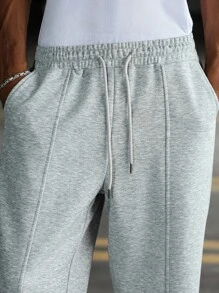 Manfinity Hypemode Quần nỉ nam rút dây thời trang đường phố trẻ trung, năng động - Xám - Xem 4