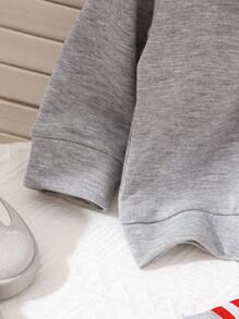 Souflis Souflis 2 件套女婴 2025 春秋学院风长袖灰色休闲时尚上衣 + 百褶裙甜美装 - 灰色 - 查看 6