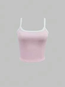 INAWLY Ladies Summer Casual Camisole - Pink - View 3