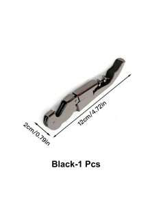 1 pieza/3 piezas Abrebotellas de vino tinto de acero inoxidable multifuncional con forma de caballito de mar, apto para restaurantes y bares, cocinas del hogar, abrebotellas diarios, abrebotellas de cerveza, abrelatas, uso al aire libre, campamento