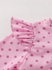 SHEIN Playful Pals 4 件套女婴休闲日常百搭芭蕾薄纱裙，条纹碎花上衣，舒适柔软面料，超值多件套 - 彩色 - 查看 8