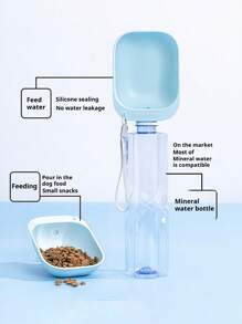 PETSIN 1便携式宠物饮水机猫咪喂水器户外狗狗水碗便捷配矿泉水瓶狗碗宠物外出必备用品用品 - 彩色 - 查看 6
