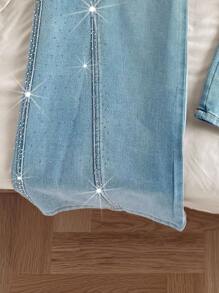 Comfortcana Women's Rhinestone Pocket Wide Leg Loose Casual Versatile Jeans,Y2k Jeans,Office Attire For Women,Airport,Back To Schools,Baggy Jeans,Going Out Jeans,Going Out Jeans,Country Concert,Festivals For Women,Brunchs For Women,Back To Schools Women,Hoco Jeans,Nashvilles