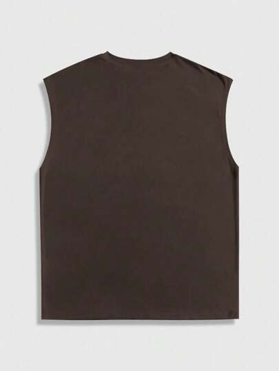Street Life Men's Loose Fit Graphic Print Round Neck Tank Top