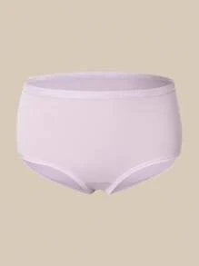 LUVLETTE 3 条装高腰透气棉质基本款三角裤女士内裤套装 - 柔和色彩，也适合少女、幼儿和儿童 - 彩色 - 查看 8