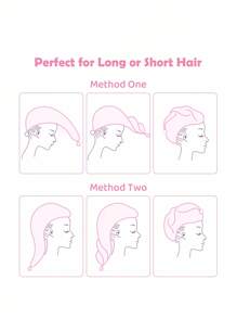 Betty Boop x SHEIN 1条贝蒂图案刺绣超强吸水干发巾，心形设计，适合所有发质和长度，吸水速干，礼品之选，派对、节日、情人节等场合的理想礼物。 - 粉色 - 查看 5