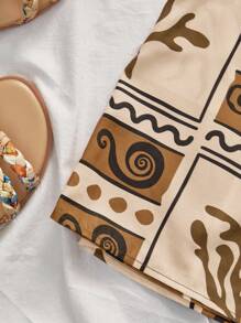 Travachic 多色短款两件套，搭配 V 领上衣和拉链波西米亚风半身裙，两件套女士夏季套装，波西米亚风两件套，棕褐色两件套沙漠装，编织图案印花，女士休闲夏季度假装，波西米亚海滩度假装，波西米亚风时尚，节日装，女士海滩装，女士夏季装，毕业装，女士生日装，海滩必备品，女士机场装，欧洲夏季装，女士乡村装，返校装，返校节装，老钱风格女士，街头女士，Y2k，夜间外出，秋季服装，冬季服装，可爱，外出装 - 彩色 - 查看 4