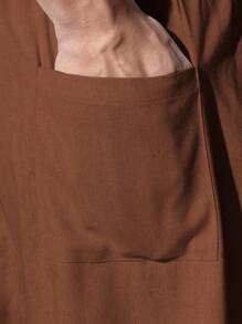 SUMWON 阔腿溜冰裤亚麻休闲裤宽松束腰度假服家居服春夏系列