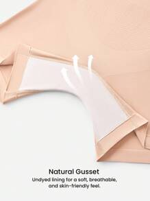 LUVLETTE Plus 2-Pack Ultra-Fine Yarn High-Elastic Seamless Basics Long Boy Shorts Lingerie As Outerwear - Multicolor - View 5