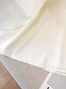 SHEIN Clasi 大码女式无袖圆领优雅飘逸背心，百搭春夏休闲装、日常装、家居装 - 杏色 - 查看 7