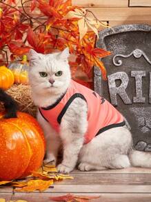 PETSIN 1 Peça Colete Estampado para Animais de Estimação Tema Halloween - Multicolorido - Visão 5