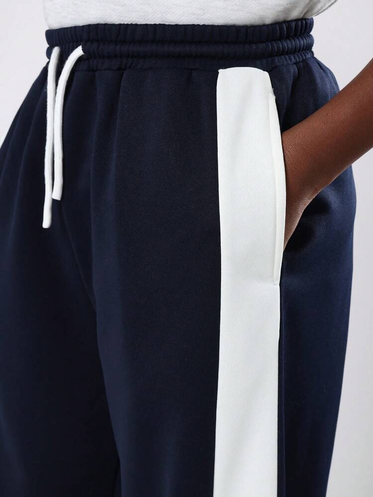 Oversized Logo T-Shirt With Wide Leg Track Pants