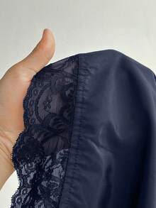 Maweii Plus Size Loose Lace Bow Shorts