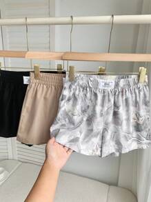 SHEIN EZwear Quần short cỡ lớn, cạp chun, kiểu dáng thường ngày, đa năng. - Nhiều màu - Xem 5