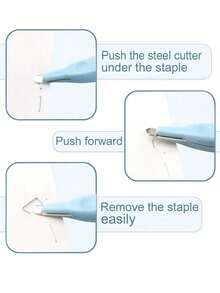 1pc Flat Staple Remover Pencil Look Streamline Design Portable Magnetic Staples Removal Tools For Office School Binding,Back To School,School Supplies