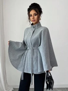 Elenzga 女士优雅假期、夏日魅力、冬季粗花呢 - 灰色 - 查看 4