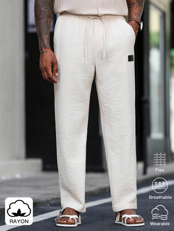 Manfinity Homme 男士休闲纯色锥形裤