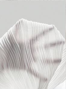 Elenzga Women's Elegant Texture Solid Color Tied Neck Fitted Maxi Fishtail Dress - White - View 7