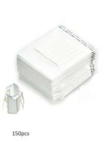 100 件带挂耳设计的便携式咖啡过滤袋，一次性滴滤咖啡滤纸袋单份，倒入咖啡过滤器，兼容各种咖啡杯/餐具，适用于旅行、露营、家庭、办公室学校用品， - 多色 - 查看 11