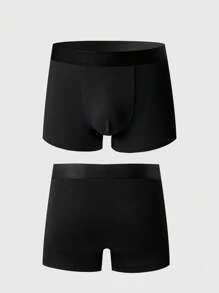 Manfinity Underwear&Sleepwear Basics 10pcs/Pack Men's Casual Contrast Color Elastic Waist Boxer Briefs Multipack Trunk - Multicolor - View 3