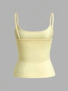 SHEIN EZwear 3 件套女士黑色、白色、奶油色无袖短款紧身吊带背心，适合夏季 - 彩色 - 查看 9