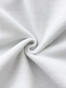 少女字母与美国国旗印花拉链休闲连帽衫 - 淺灰色 - 查看 7