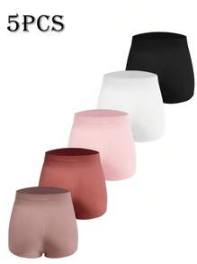 Moonlight&Mama Set de 5 piezas de ropa interior de maternidad de unicolor, uso diario minimalista - Multicolor - Ver 6