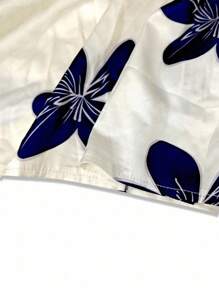 SHEIN VCAY قميص صيفي كاجوال مطبع بالأزهار رقبة على شكل حرف V للنساء