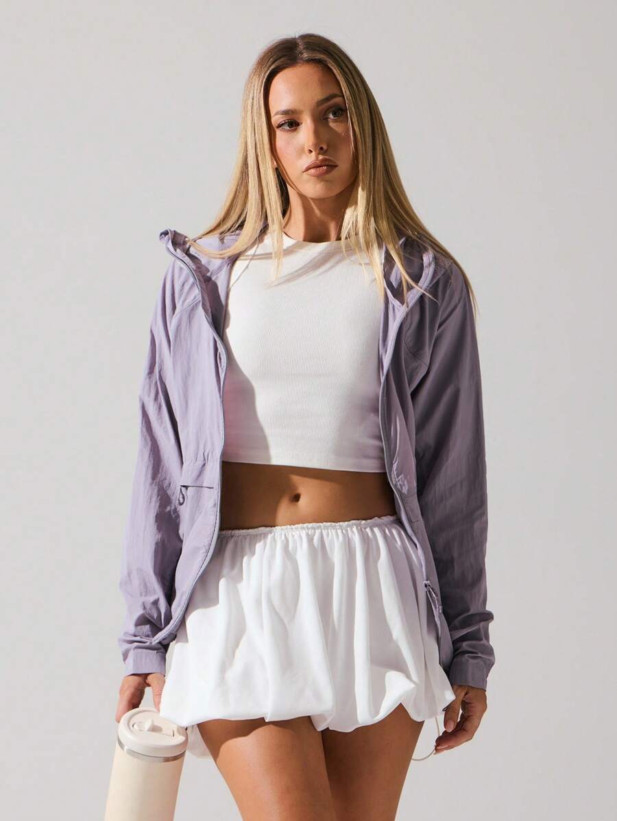 Fluxe 女士休闲户外运动防晒外套宽松轻薄透气干爽舒适防水防紫外线50+轻薄户外秋冬女装