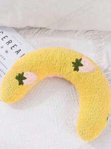 1pc Plush Pet U-Shaped Neck Pillow, Soft And Fluffy Cat Pillow, Suitable For Deep Sleep And Neck Protection Of Pets