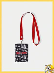 TOM & JERRY X SHEIN Porte-carte à design de dessin animé et de lettre