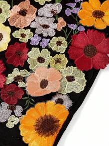 Ellevyn 2 件套：黑色修身中袖夹克 + 蕾丝无袖短款中长修身连衣裙，适合女士办公室装、女士工作服、女士商务休闲装 - 玫紅色 - 查看 11