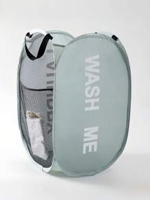 1pc Household Foldable Dirty Clothes Basket, Clothes Storage Basket ,Dirty Clothes Basket Barrel Laundry Basket Bathroom Dirty Clothes Storage Basket New Type Laundry Basket Foldable Popup Net Basket Dirty Clothes Basket With Handlelaundry Hamper,Washing Basketbathroom Organizer,Basket,Storage Basket,Foldable Laundry Basket