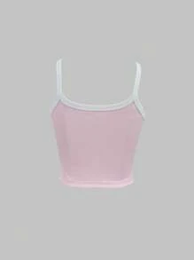 INAWLY Ladies Summer Casual Camisole - Pink - View 4