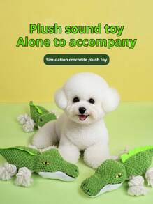 PETSIN 1 件狗狗说话玩具 - 耐用咀嚼玩具，鳄鱼、恐龙、蜥蜴玩偶，自娱自乐和缓解无聊的设备，狗玩具宠物用品，宠物玩具 - 彩色 - 查看 7