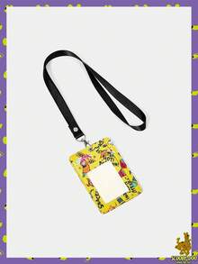 SCOOBY-DOO X SHEIN Portador de tarjetas con patrón de dibujos animados lindo - Amarillo - Ver 2
