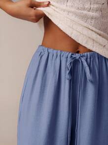 SHEIN Forever 21 秋冬 万圣节 圣诞节 新年 外出 毕业舞会 优雅 正式 奢华 时尚 商务休闲 生日/办公室服装/乡村 音乐会/俱乐部服装 性感/西部/工作服/街头服饰/复古/节日/鸡尾酒/锐舞/舞会/夏威夷/机场/搞笑/基本款/早午餐服装/2000 年代风格/紧身/老钱风格/教堂/返校节/优雅/派对/端庄/约会之夜/秋季/冬季/低腰宽松/阔腿/直筒/海军蓝裤子 - 藍色 - 查看 7