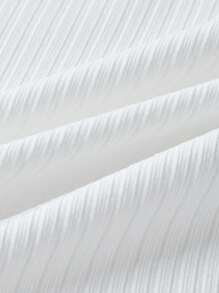 Tween Girls' 2pcs/Set Ruffled Hem Camisole Top And Denim Effect Skirt, School, Campus, College - Light Wash - View 5