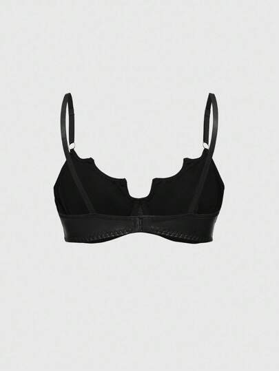 Grunge Punk Fashionable Dark Punk Bat Underwire Bra