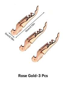 1 pieza/3 piezas Abrebotellas de vino tinto de acero inoxidable multifuncional con forma de caballito de mar, apto para restaurantes y bares, cocinas del hogar, abrebotellas diarios, abrebotellas de cerveza, abrelatas, uso al aire libre, campamento