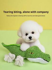 PETSIN 1 件狗狗说话玩具 - 耐用咀嚼玩具，鳄鱼、恐龙、蜥蜴玩偶，自娱自乐和缓解无聊的设备，狗玩具宠物用品，宠物玩具 - 彩色 - 查看 9