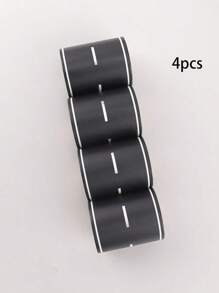 SHEIN 1/4 Pcs Traffic Track Washi Tapes, Handmade Toy Road & Railway DIY Materials