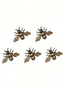 复古黄铜蜜蜂雕像 - 装饰性青铜昆虫雕像，适用于家居装饰、DIY 工艺品、房间装饰工艺品、餐桌装饰、办公桌、墙壁艺术和礼品 - 春季和日常造型生日毕业的迷人点缀 - 銅色 - 查看 11