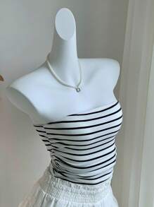 Comfortcana 4pcs Women's Basic Comfortable Ruched Camisole Tops Suitable For Going Out - Multicolor - View 4