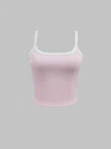INAWLY Ladies Summer Casual Camisole - Pink - View 1