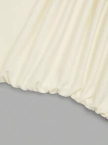 SHEIN Sweetro Top et élégant pour femmes grandes tailles avec anneau métallique épaules dénudées