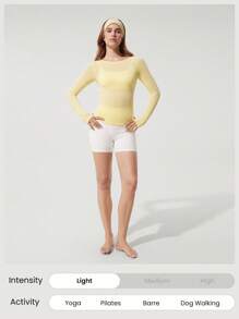 GLOWMODE 莫代尔后背打结长袖T恤 - French Vanilla - 查看 7